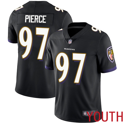 Baltimore Ravens Limited Black Youth Michael Pierce Alternate Jersey NFL Football 97 Vapor Untouchable